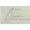 Image 2 : Oscar Hammerstein Writes to Sometime Collaborato Oscar Hammerstein Writes to Sometime Collaborator F