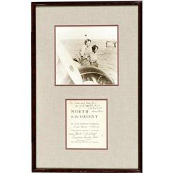 Charles A. & Anne Morrow Lindbergh Signatures Charles A. Lindbergh and Anne Morrow Lindbergh Signatu