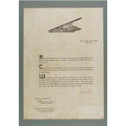 Amazing Charles Lindbergh signed poster Amazing Charles Lindbergh Signed Poster.