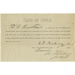 Isaac C. Parker Document Signed: I.C. Parker. Isaac C. Parker Document Signed