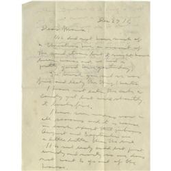 George S. Patton Autographed Letter Signed 1916  Fine George S. Patton Autograph Letter Signed