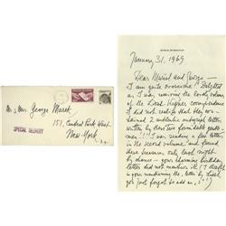 Arthur Rubinstein Autograph Letter Signed.  Arthur Rubinstein Autograph Letter Signed 