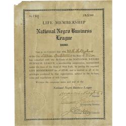 Booker T. Washington Document Signed.  Booker T. Washington Document Signed 