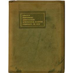 Booker Washington Signs a 1910 Lincoln Program  Booker T. Washington Signs a 1910 Lincoln's Birthday