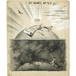 1939 Werner Political Cartoon Original Art 1939 Werner Political Cartoon Original Art from [I]TIME