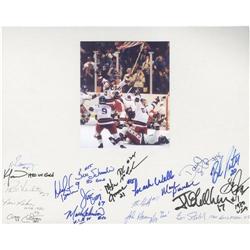1980 USA Olympic Hocky Team Signed Photograph, 1980 USA Olympic Hockey Team Signed Photograph,
