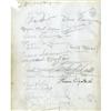 Image 2 : The Yellow Jacket Signed Cast Sheets. "The Yellow Jacket" Signed Cast Sheets Featuring Harpo Marx, F