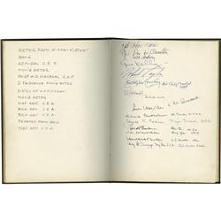 World War II Era Officers Club Guest Book World War II Era Officers Club Guest Book