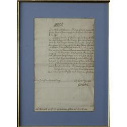 British Queen Anne Document Signed. British Queen Anne Document Signed,