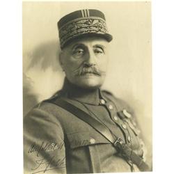 Marshal Ferdinand Foch 7" x 9" B&W Photo Signed Marshal Ferdinand Foch 7" x 9" B&W Photo Signed