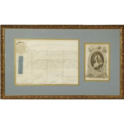 King George II of Great Britain Document Signed King George II of Great Britain Document Signed