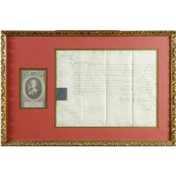 King George III of the United Kingdom DS King George III of the United Kingdom Document Signed