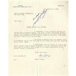 Sean O'Casey Typed Letter Signed: "Sean O'Casey"  Sean O'Casey Typed Letter Signed 