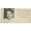 Image 1 : Albert Schweitzer Photo With a Lengthy Inscripti Albert Schweitzer Photo With a Lengthy Inscription 