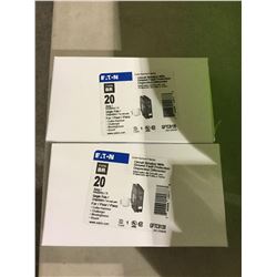 Eaton Circuit Breaker w/ Ground Fault Protection - 20 AMP Lot of 2