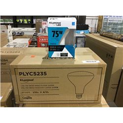 Case of Luminus LED Dimmable 75W Daylight Bulbs (6ct)
