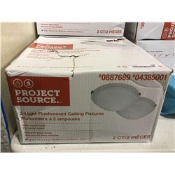 Project Source 2-Light 12" Flushmount Ceiling Fixtures