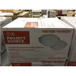 Project Source 2-Light 12" Flushmount Ceiling Fixtures