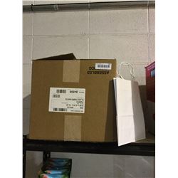 Case of 250 Plain Paper Bags - White (8 x 4.50 x 10.25)