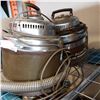 Image 2 : 2 FILTER QUEEN VINTAGE VACUUMS AND BOX OF WINE BOTTLE HOLDERS