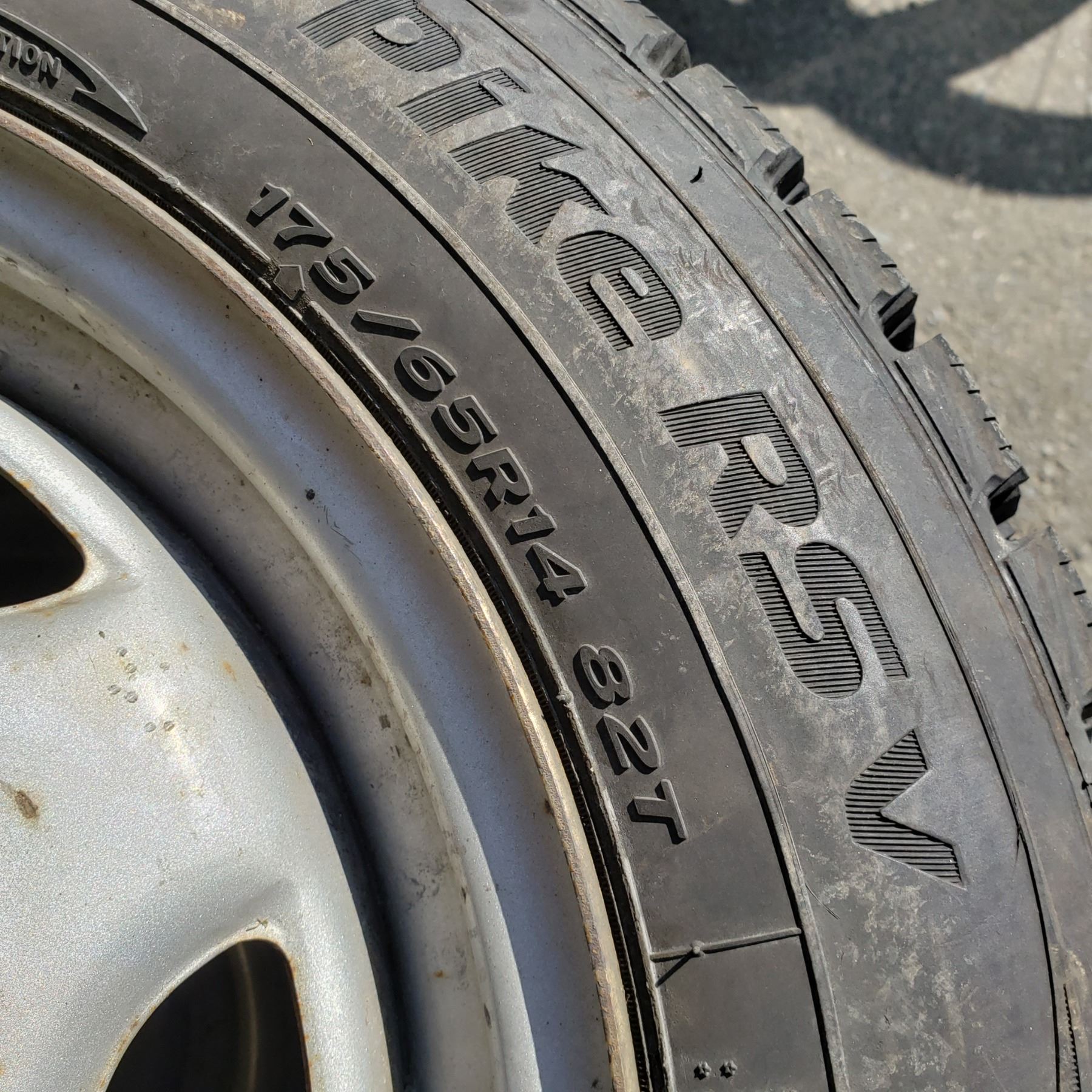 4 HANKOOK WINTER I PIKE 175/65R14 TIRES ON 4 BOLT RIMS FIT TOYOTA ...