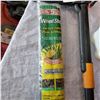 Image 2 : FISKARS WEED PULLER ROLL OF WEED STOP GARDEN FABRIC AND SPRAYER