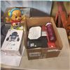 Image 2 : QUEEN SIZE BLOW UP MATTRESS WITH BOX OF MIP ROBOT AND MORE