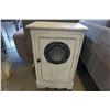 Image 1 : WHITE 1 DOOR PORTHOLE CUPBOARD