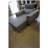Image 2 : NEW HOME ELEGANCE GREY FABRIC CHAISE LOUNGE WITH STORAGE, RETAIL $1699