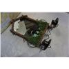 Image 2 : DECORATIVE MIRRORED WALL PLAQUE W/ CANDLE HOLDERS BEAR THEMED
