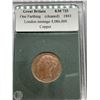 Image 2 : Great Britain One Farthing 1843 Copper