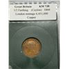 Image 2 : Great Britain Frthing 1/2 Farthing 1844 Copper