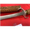 Image 2 : Carved Wood and Steel Asian Sword with Symbols on the Blade
