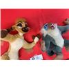 Image 2 : 2 Stuffed Lion King Figures. Rafiki and Timone