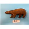 Image 1 : Wooden Polar Bear Wall Hanging Signed