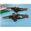 Image 2 : Lot of 2 Dinky Toy Howitzer Cannon