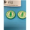 Image 2 : Lot of 2 The Green Forrest League Pinbacks