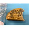 Image 2 : 1979 Bone Scrimshaw Carving. Signed " Bird"