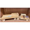 Image 1 : Large Wooden Custom Made Truck and Trailer