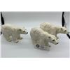 Image 2 : Lot of 3 Made in Japan Polar Bear Ceramic Figures