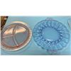 Image 2 : 3 Depression Era Glass Serving Plates