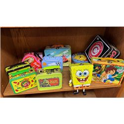 Lot of Tin Character Lunch Boxes