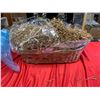 Image 1 : Large Wicker Basket filled with Shredded Paper