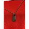 Image 2 : An Engraved Sterling Silver Pendant and Chain. Marked Italy 925