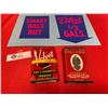Image 2 : Pair of Old Tobacco Tins and an Old Velvet Dairy Store Display Sign