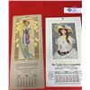 Image 2 : Lot fo 4 Antique Calendar Cards