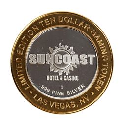 .999 Fine Silver Suncoast Las Vegas, Nevada $10 Limited Edition Gaming Token