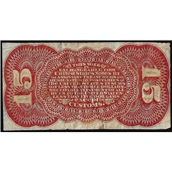 Specimen Fourth Issue Fifteen Cents Fractional Currency Note