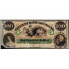 Image 1 : 1800's $100 Citizens Bank of Louisiana New Orleans, LA Obsolete Banknote