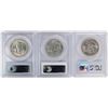 Image 2 : Lot of (3) 1942 Walking Liberty Half Dollar Coins NGC MS64